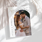 Eingeladene Hochzeitsankündigung mit Blumenbogen u Einladung