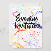 Eingeladener Abend Einladung (Vorderseite)