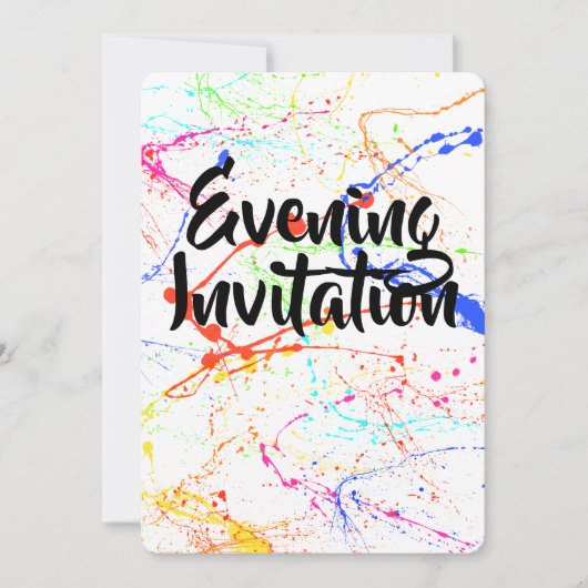 Eingeladener Abend Einladung (Vorderseite)