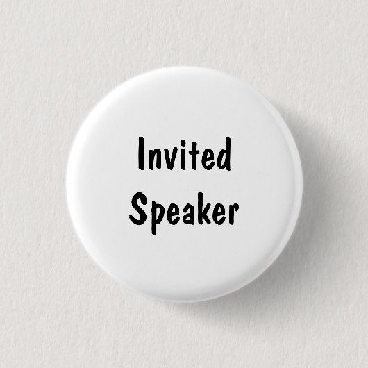 Eingeladener Redner Button (Vorderseite)