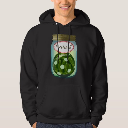 Eingelegte Gurke in einem Glas. Hoodie (Vorderseite)