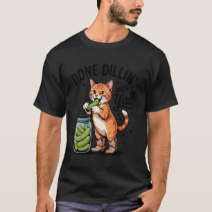 Eingelegte Orange Katze Fertig Herumalbern mit Euc T-Shirt