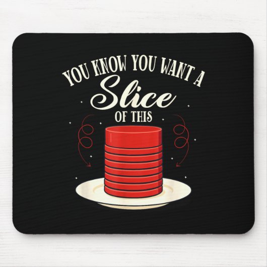 Eingelegte Preiselbeersauce Thanksgiving Herbst Mousepad (Vorne)