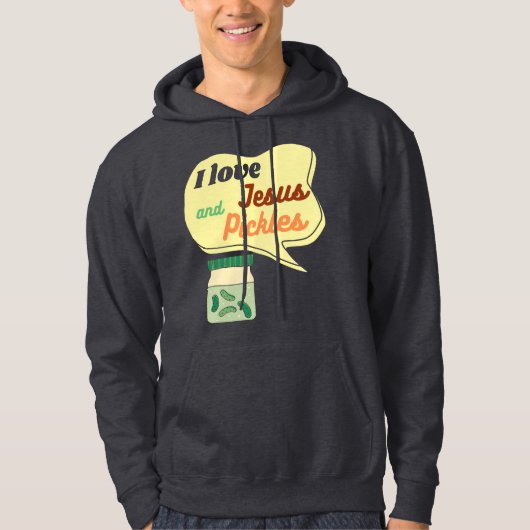 Eingelegte und Jesus religiös Hoodie (Vorderseite)