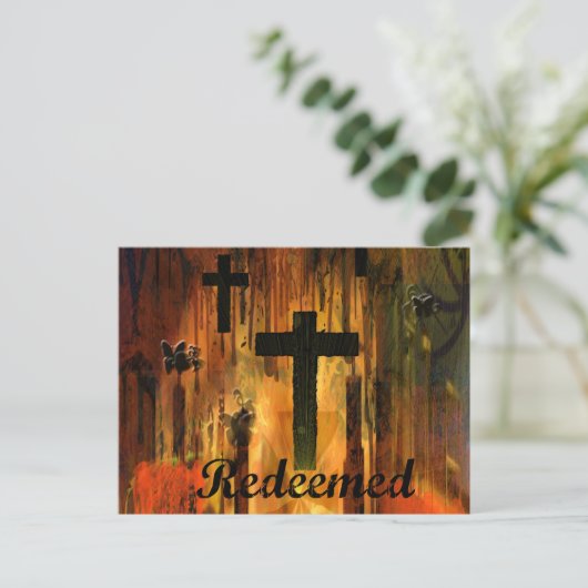 Eingelöste Cross Geschenke Postkarte (Stehend Vorderseite)