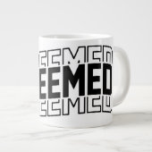 Eingelöster Psalm 107:2 Jumbo-Tasse (Vorderseite Rechts)