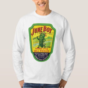 Eingemachte Gurken Lebensmittelproduktetikett T-Shirt