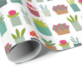 Eingemachte Pflanzen im GartenHousewarming Geschenkpapier (Rolleneckpunkt)