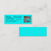 EINGEMACHTE SCHINKEN-VINTAGE MINI VISITENKARTE (Vorne/Hinten)