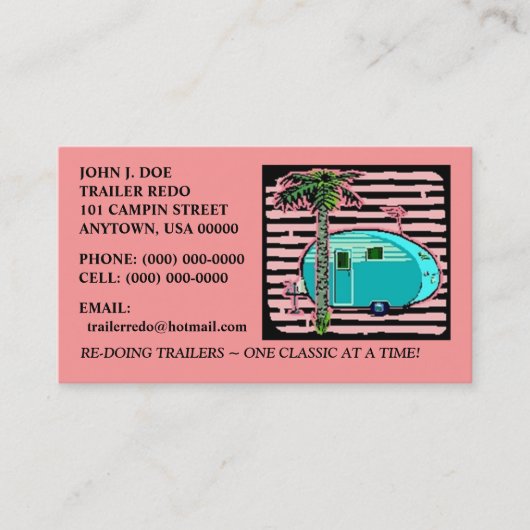 EINGEMACHTE SCHINKEN-VINTAGE VISITENKARTE (Vorderseite)