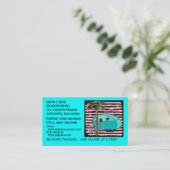 EINGEMACHTE SCHINKEN-VINTAGE VISITENKARTE (Stehend Vorderseite)