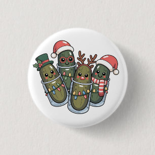 Eingemachtes mit Rentiershörnern Santa Eingemachte Button