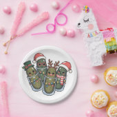 Eingemachtes mit Rentiershörnern Santa Eingemachte Pappteller (Party)