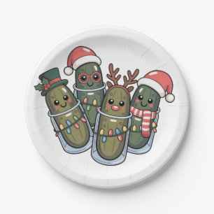 Eingemachtes mit Rentiershörnern Santa Eingemachte Pappteller
