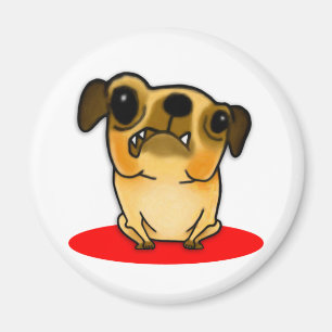 Eingepanzerter Mops Magnet