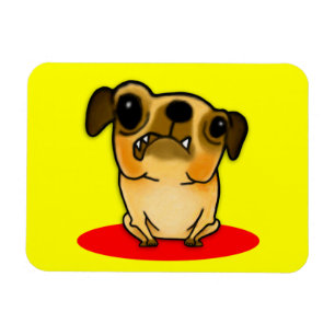 Eingepanzerter Mops Magnet