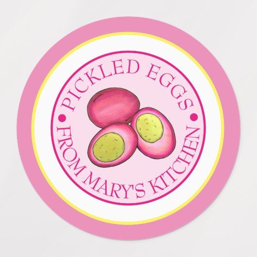 Eingepflückte, hartgekochte rote Rübeneier, von Etiketten (Design 1)