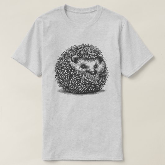 Eingerollter Igel T-Shirt (Design vorne)