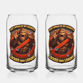 Eingeschaltet und bereit Sasquatch kann Glas trink