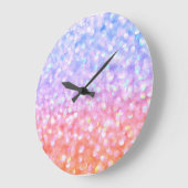 Eingeschlossen in Glück Große Wanduhr (Winkel)