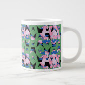 Eingeschlossene Himmel-Flammen-Flügel Jumbo-Tasse (Rechts)