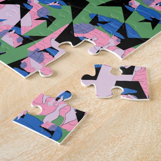 Eingeschlossene Himmel-Flammen-Flügel Puzzle (Seite)