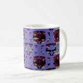 Eingeschlossene Himmel-Flammen-Rosen Kaffeetasse (VorderseiteRechts)