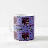 Eingeschlossene Himmel-Flammen-Rosen Kaffeetasse (Vorderseite Links)