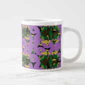 Eingeschlossene Himmelsflammen-Windräder Jumbo-Tasse (Rechts)