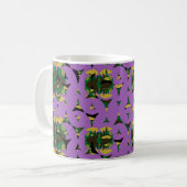 Eingeschlossene Himmelsflammen-Windräder Kaffeetasse (Vorderseite Links)