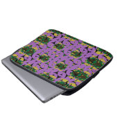 Eingeschlossene Himmelsflammen-Windräder Laptopschutzhülle (Vorne Knopf)