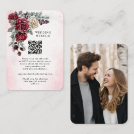 Eingeschlossene Winterhochzeitskarte mit gefrorene Begleitkarte