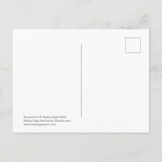 eingeschneit postkarte (Rückseite)