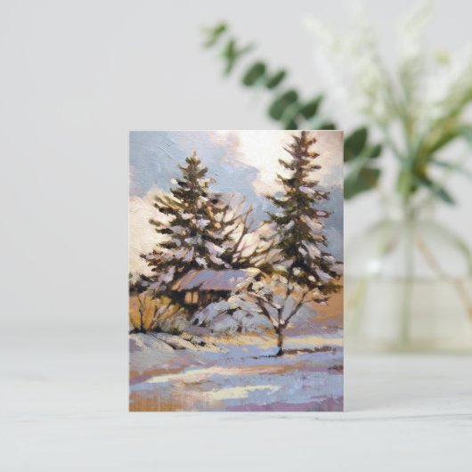 eingeschneit postkarte (Stehend Vorderseite)