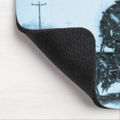 Eingeschneiter Zug Mousepad (Ecke)