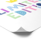 Eingeschränkte Ausgabe Word Art Expression Poster (Ecke)