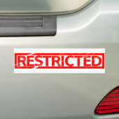Eingeschränkte Briefmarke Autoaufkleber (Auf Auto)