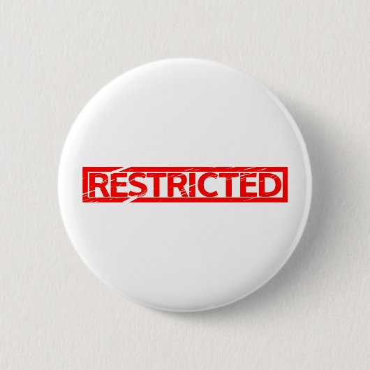 Eingeschränkte Briefmarke Button (Vorderseite)