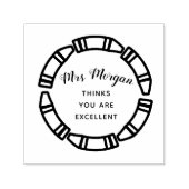 Eingeschränkte Stifte LehrerInnen Exzellenz Rubber Permastempel (Design)