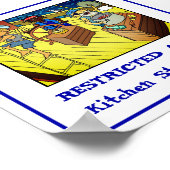 Eingeschränkter Bereich .. Küchenpersonal nur unte Poster (Ecke)