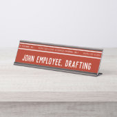 Eingeschränkter Zugang zu einem Beruflichen Risiko Schreibtischnamensplakette (Vorderseite )