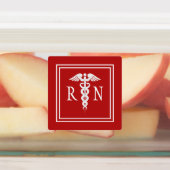 Eingeschriebene Krankenschwester Medical Caduceus  Etiketten (Befestigt)