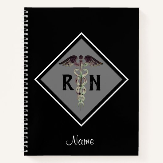 Eingeschriebene Krankenschwester Medizinisches Sch Notizblock (Vorderseite)