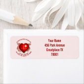 Eingeschriebene Krankenschwester mit rotem Herzen (Insitu)