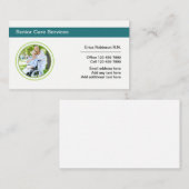 Eingeschriebene Krankenschwester Visitenkarte (Vorne/Hinten)