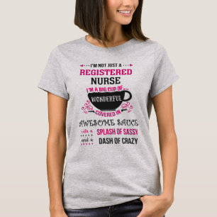 Eingeschriebene Krankenschwester Wunderbar Phantas T-Shirt