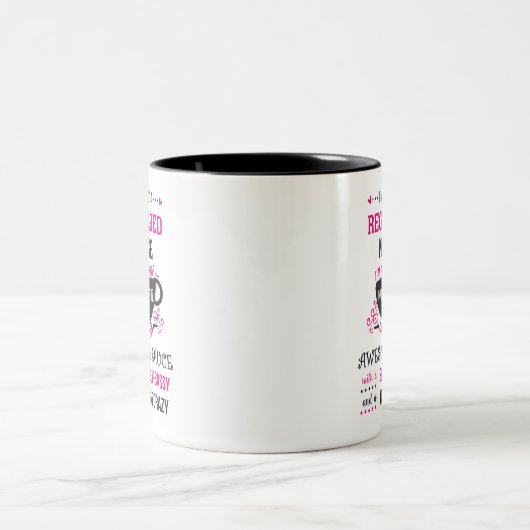 Eingeschriebene Krankenschwester Wunderbar Phantas Zweifarbige Tasse (Mittel)