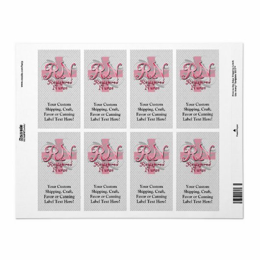 Eingeschriebene Krankenschwestern, rosa Wirbel (Vorne)