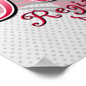 Eingeschriebene Krankenschwestern, rosa Wirbel Poster (Ecke)