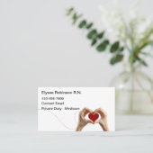 Eingeschriebene medizinische Erwärmung Visitenkarte (Stehend Vorderseite)